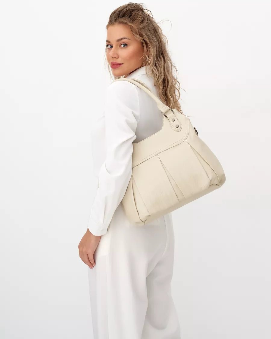 Сумка шоппер ICONIC BAGS искусственная кожа бежевый