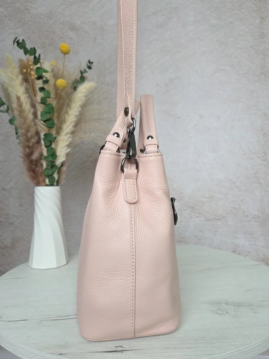Сумка тоут FEELBAGS натуральная кожа розовый