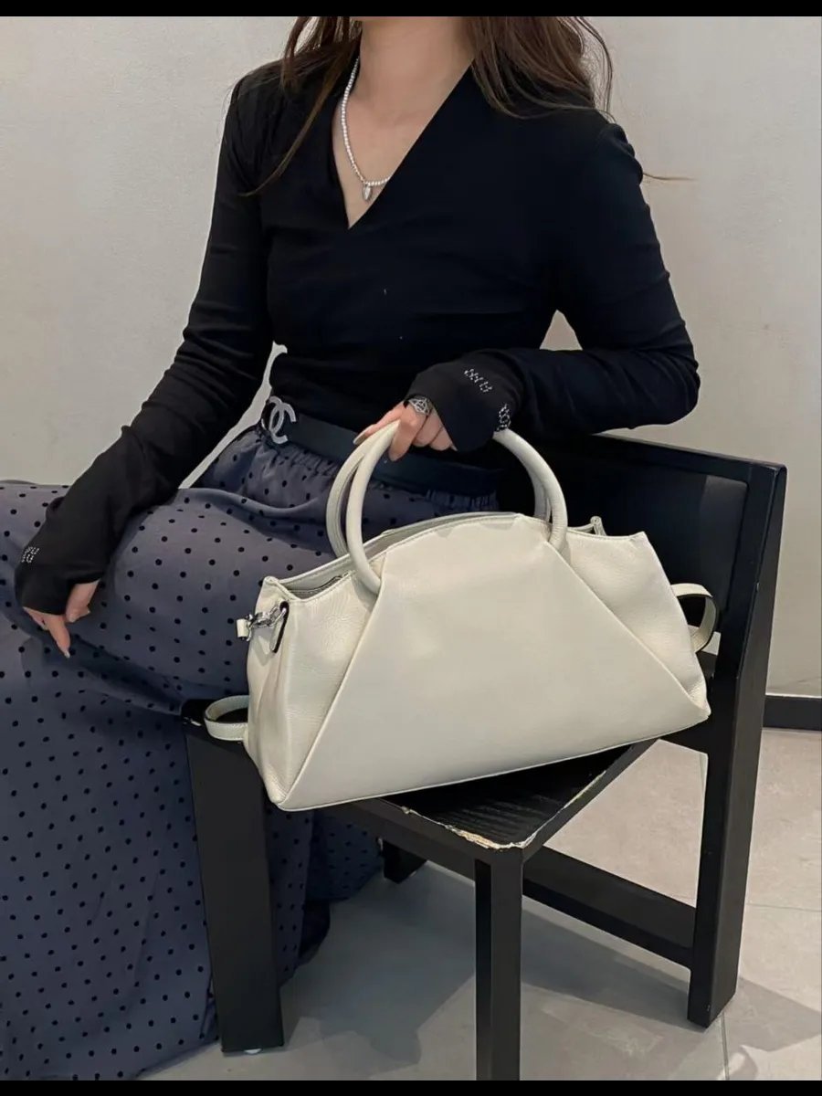 Мини-сумка A&U BAGS натуральная кожа бежевый