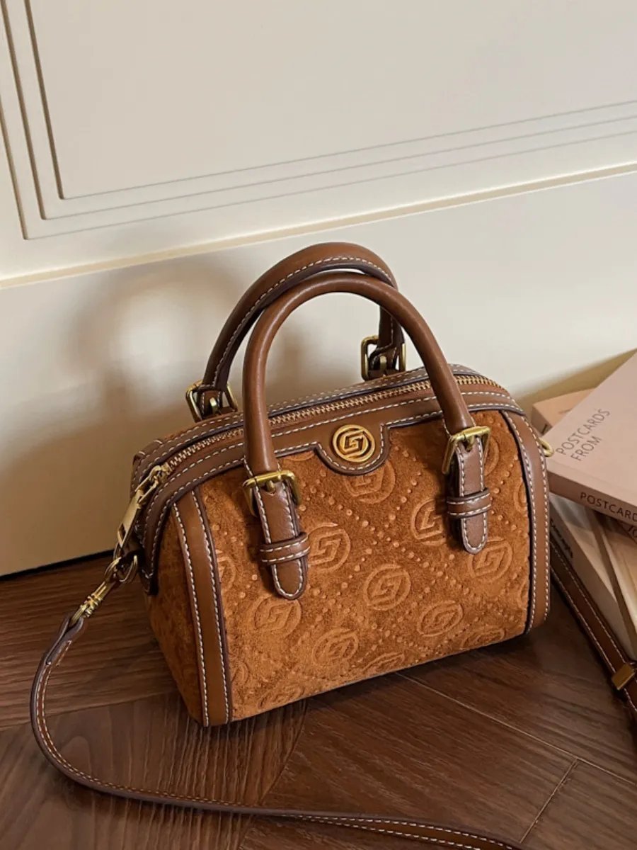 Мини-сумка Carol & John полиэстер коричневый