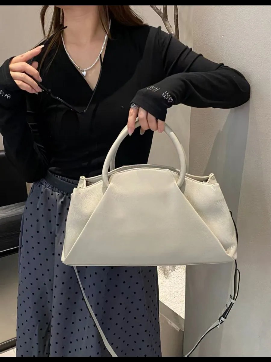 Мини-сумка A&U BAGS натуральная кожа бежевый