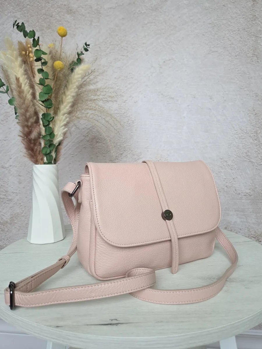 Сумка кросс-боди FEELBAGS натуральная кожа розовый купить,NaN