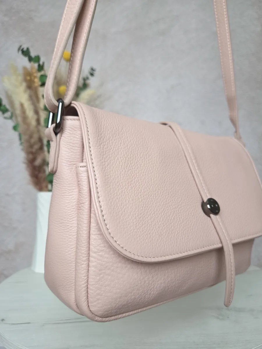 Сумка кросс-боди FEELBAGS натуральная кожа розовый купить,NaN