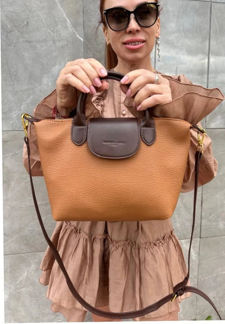 Сумка кросс-боди StyleWave экокожа коричневый купить,NaN