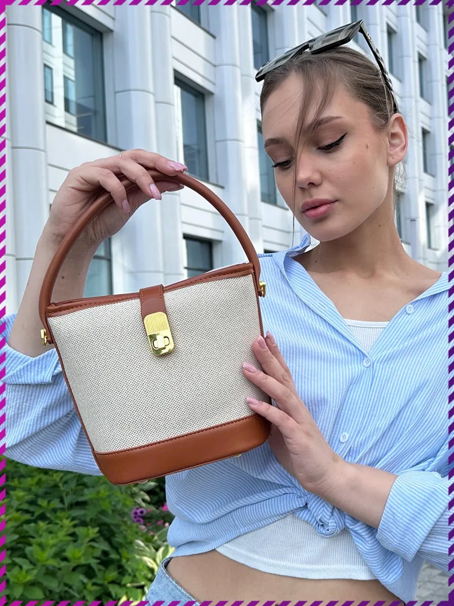 Сумка кросс-боди Trend Avenue экокожа бежевый купить,NaN