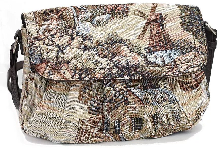 Сумка кросс-боди ViTa-Art экокожа коричневый купить,NaN