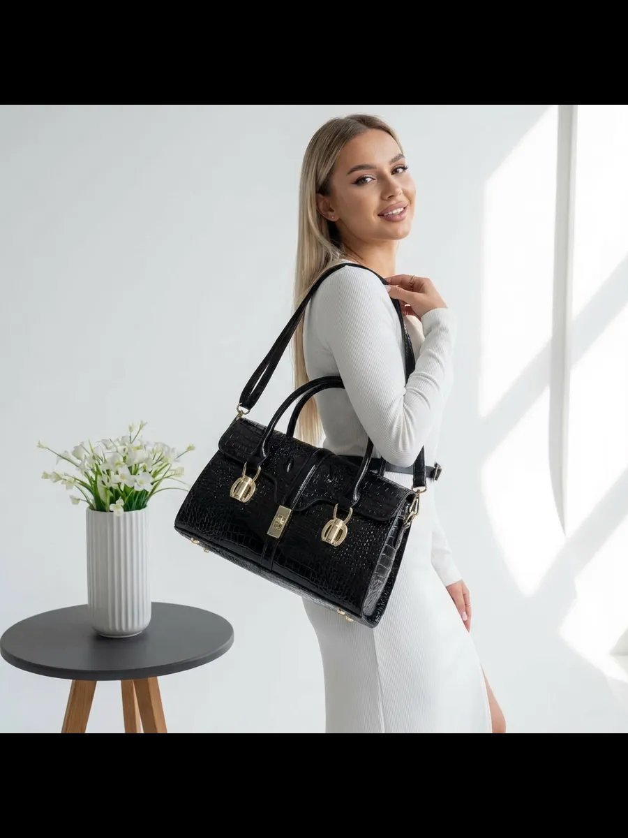 Клатч H&Mr BAGS экокожа черный купить,NaN
