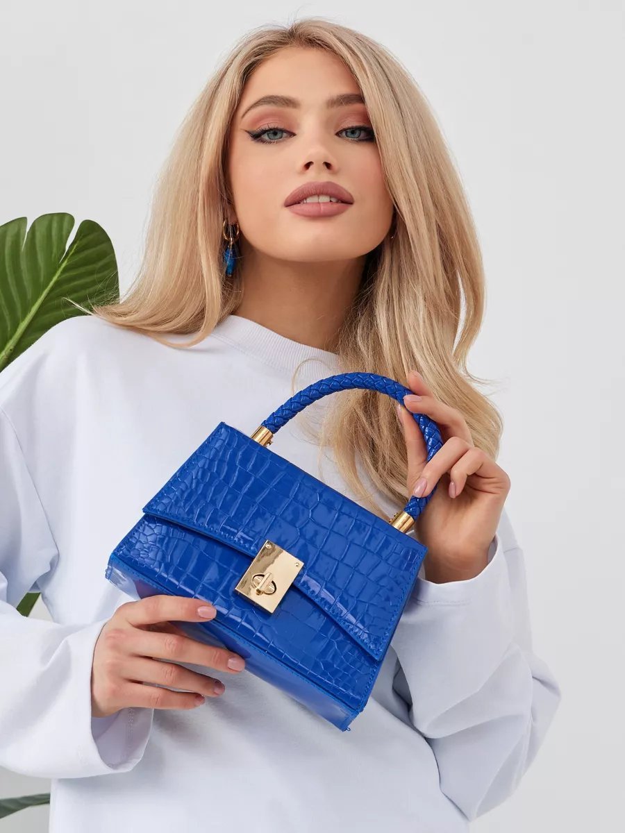 Клатч Darlings текстиль синий купить,NaN