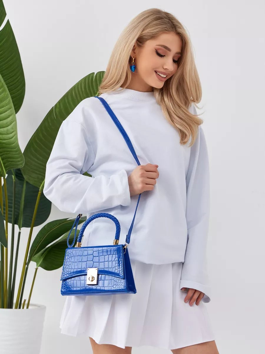 Клатч Darlings текстиль синий купить,NaN