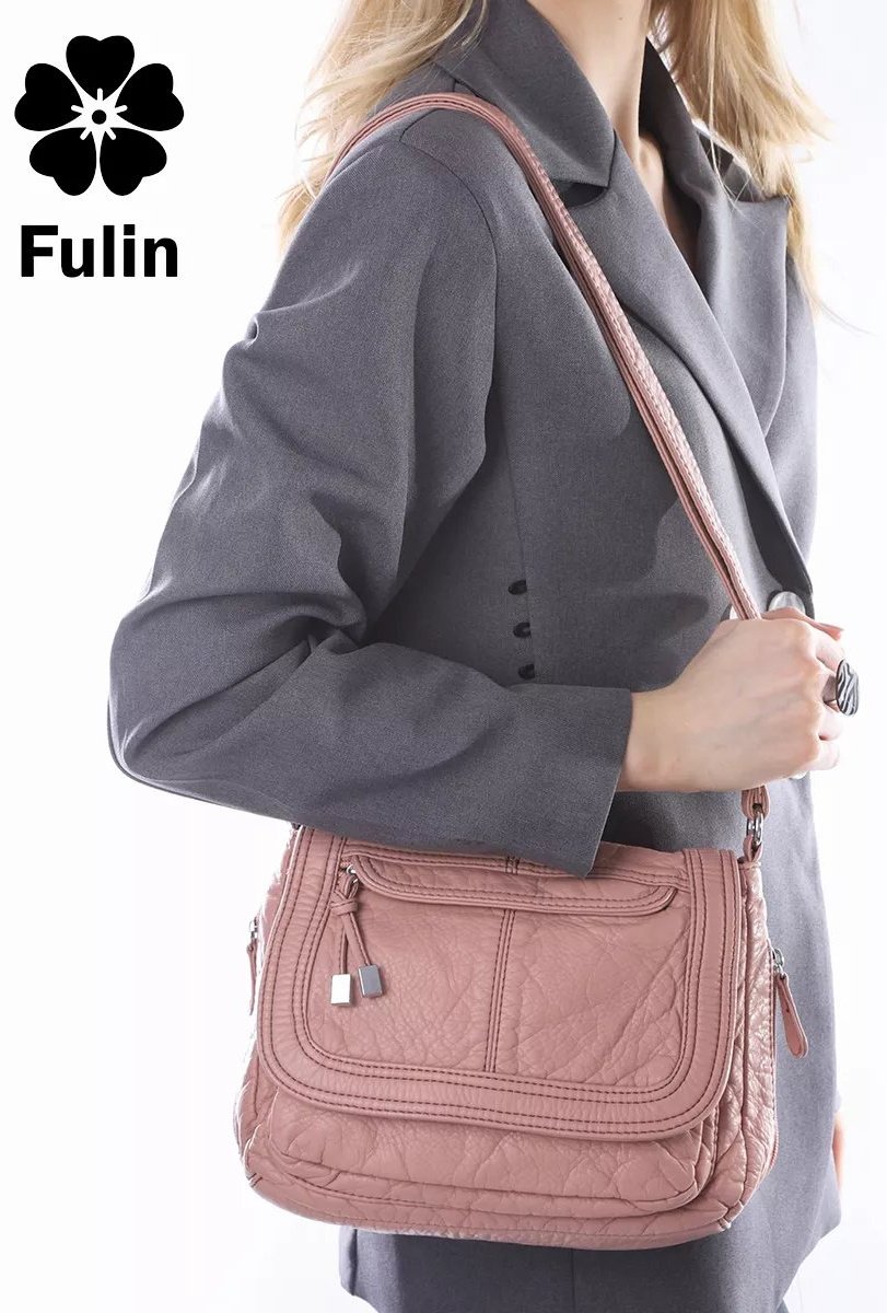 Сумка багет FULIN экокожа розовый купить,NaN
