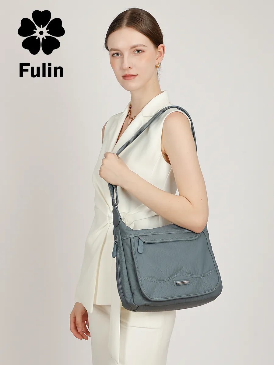 Сумка кросс-боди FULIN экокожа синий купить,NaN