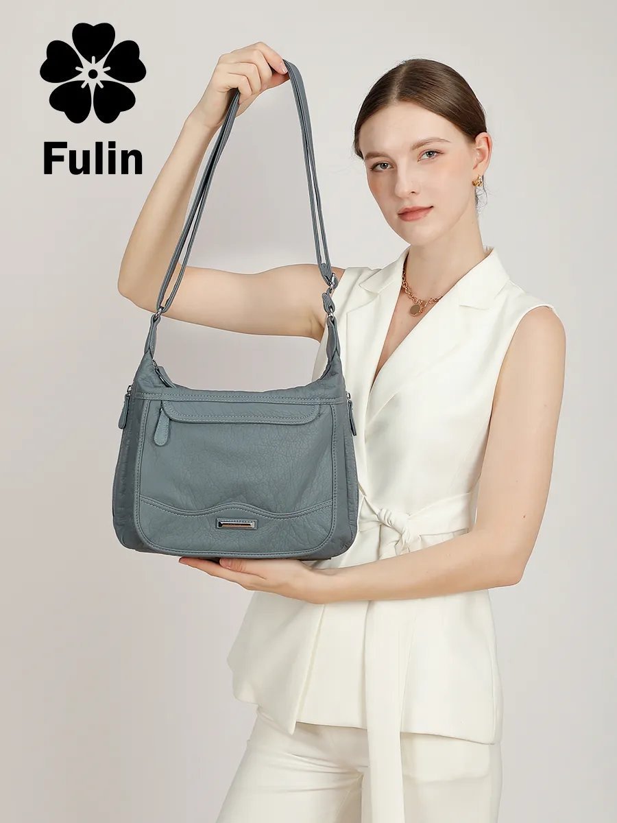 Сумка кросс-боди FULIN экокожа синий купить,NaN