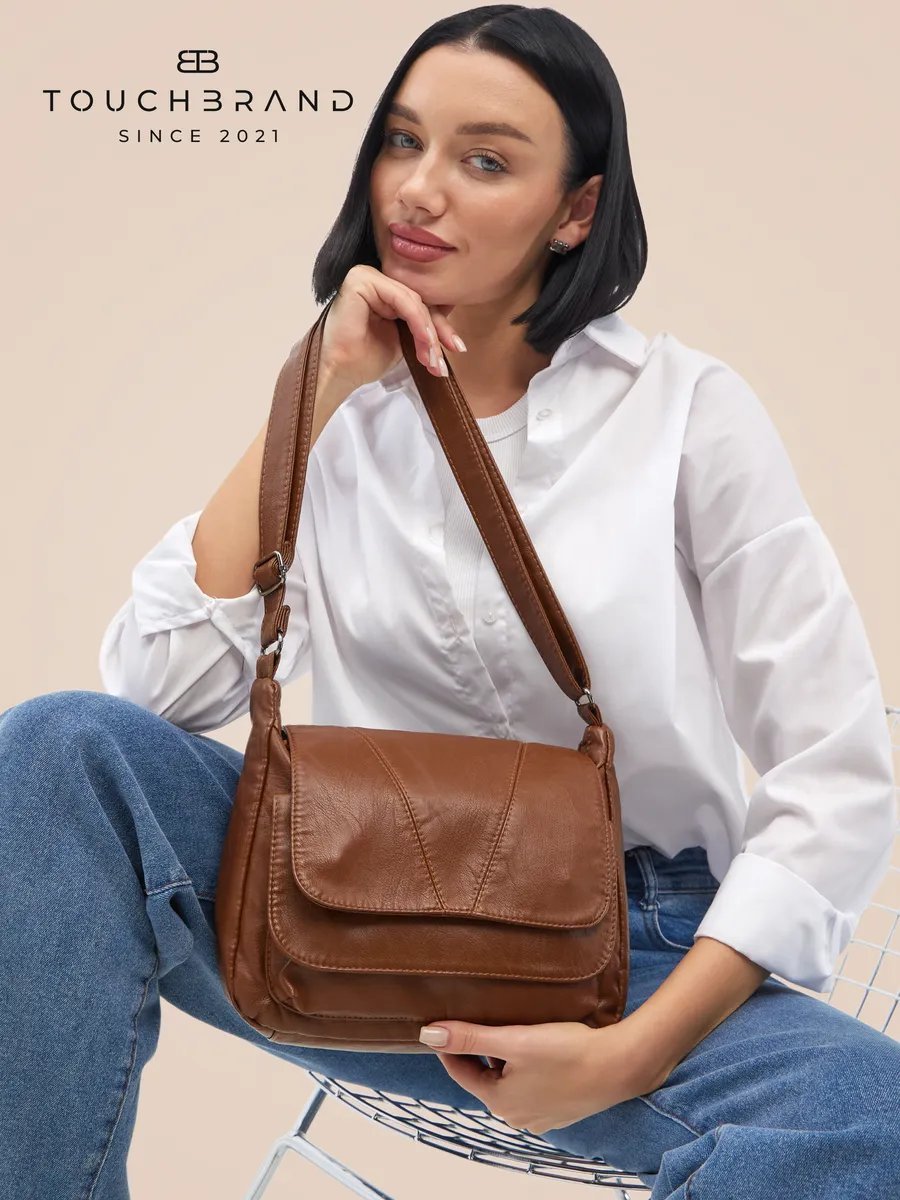 Сумка поясная TOUCHBRAND экокожа красный купить,NaN