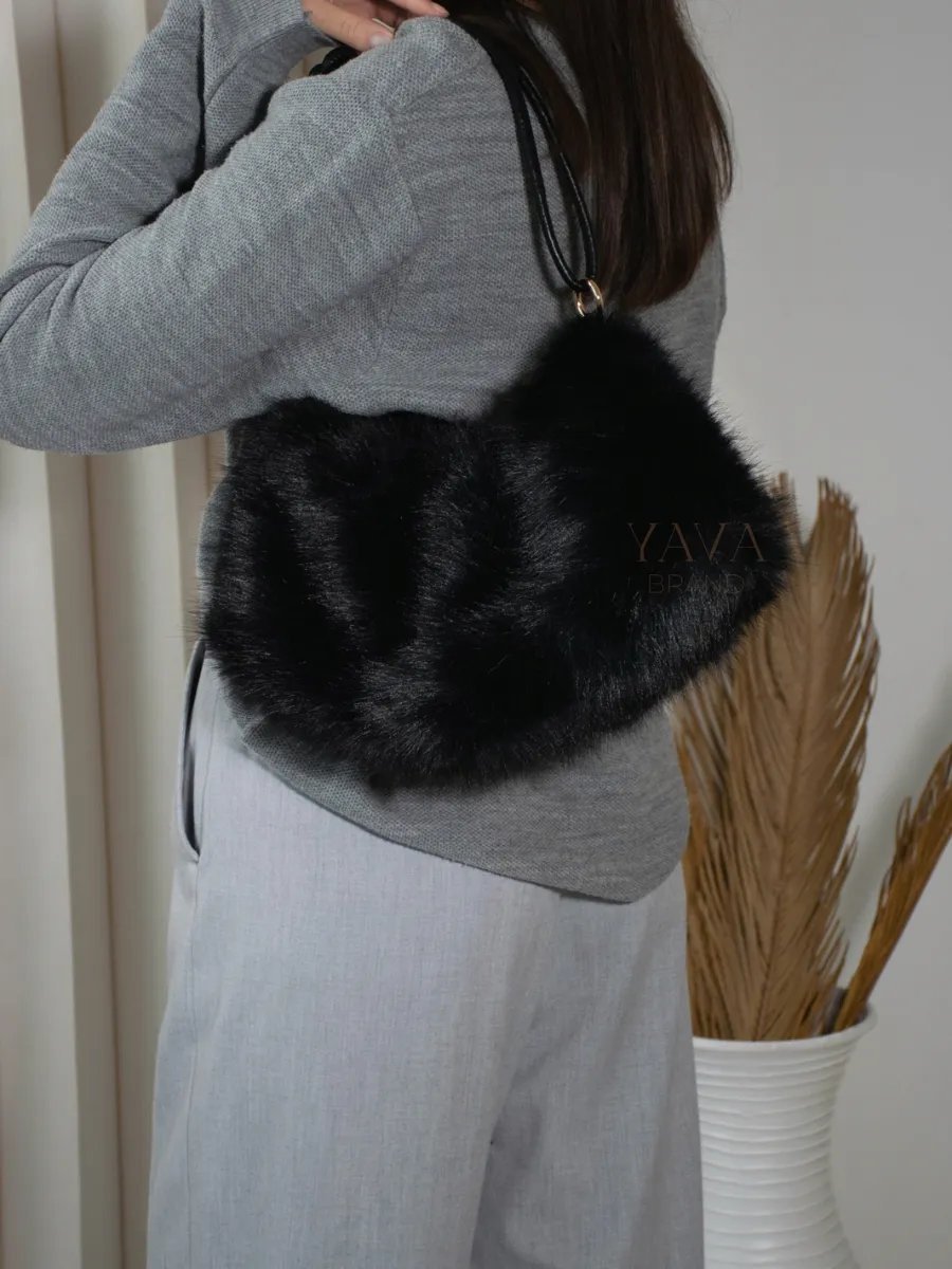 Сумка багет YAVA Brand экокожа черный купить,NaN