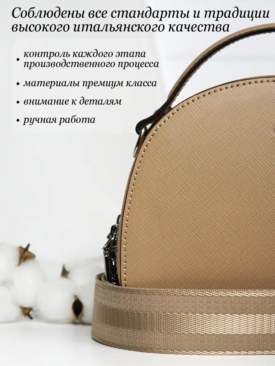 Сумка кросс-боди Barsalini Land экокожа бежевый купить,NaN