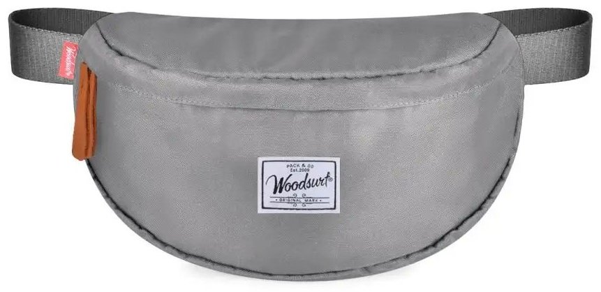 Сумка кросс-боди Woodsurf натуральная кожа серый купить,NaN