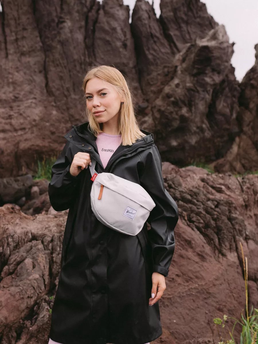 Сумка кросс-боди Woodsurf натуральная кожа серый купить,NaN