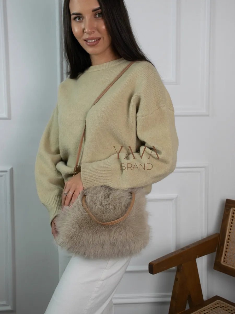 Мини-сумка YAVA Brand экокожа желтый купить,NaN