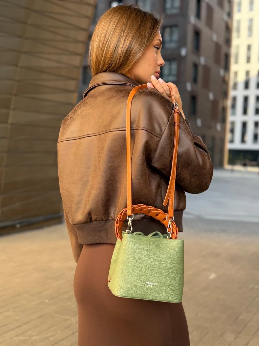 Мини-сумка Trend Avenue экокожа зеленый купить,NaN