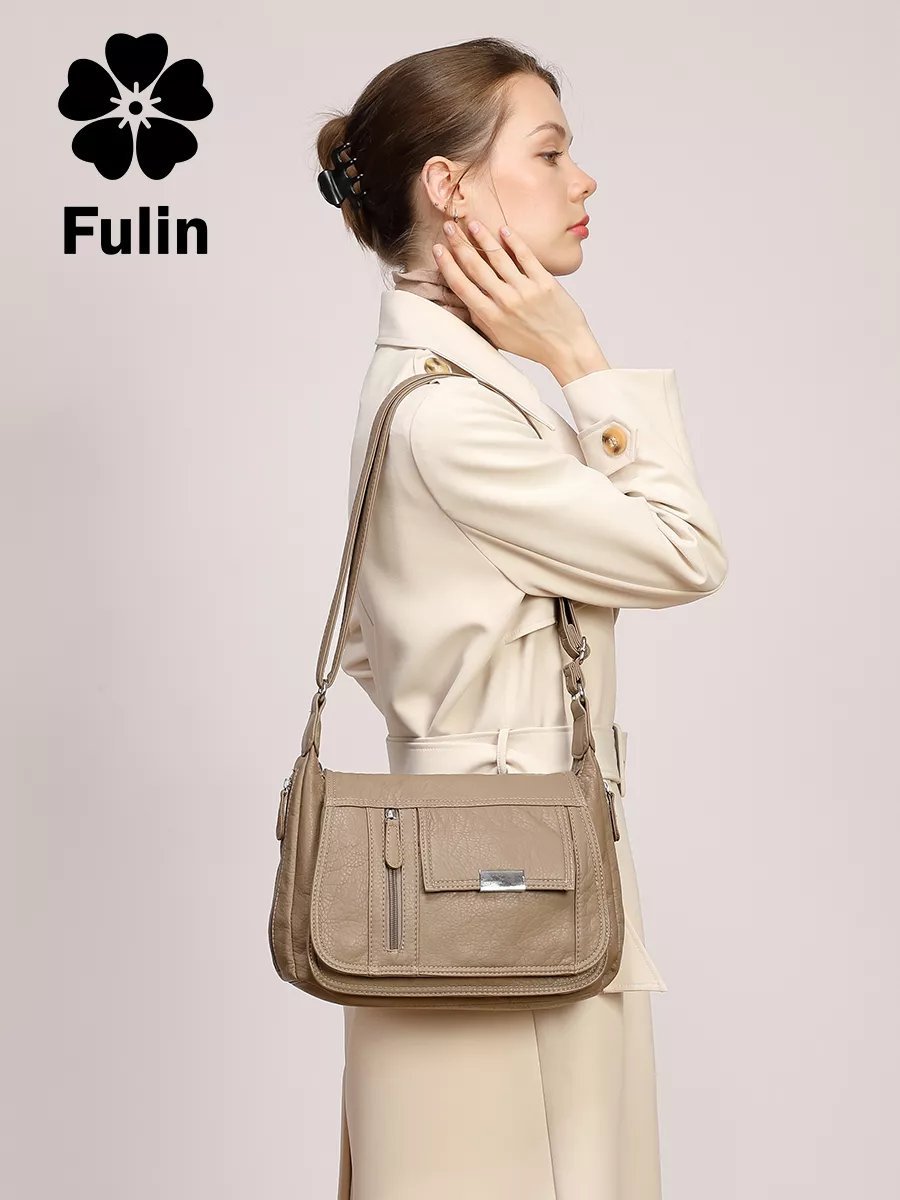 Сумка кросс-боди FULIN экокожа зеленый купить,NaN