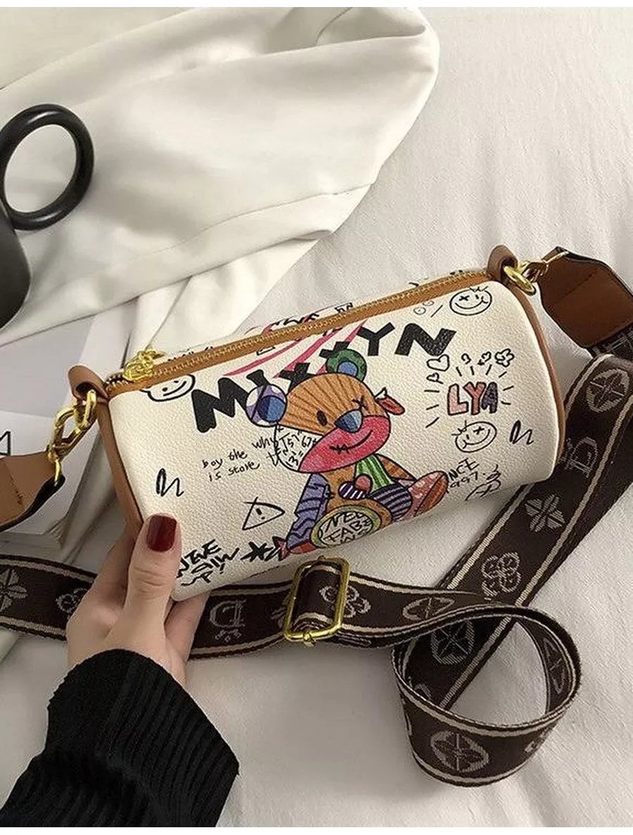 Сумка багет Miri Baby экокожа белый купить,NaN