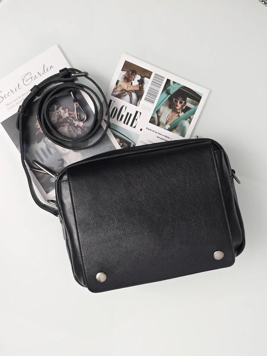 Сумка кросс-боди натуральная кожа черный купить,NaN