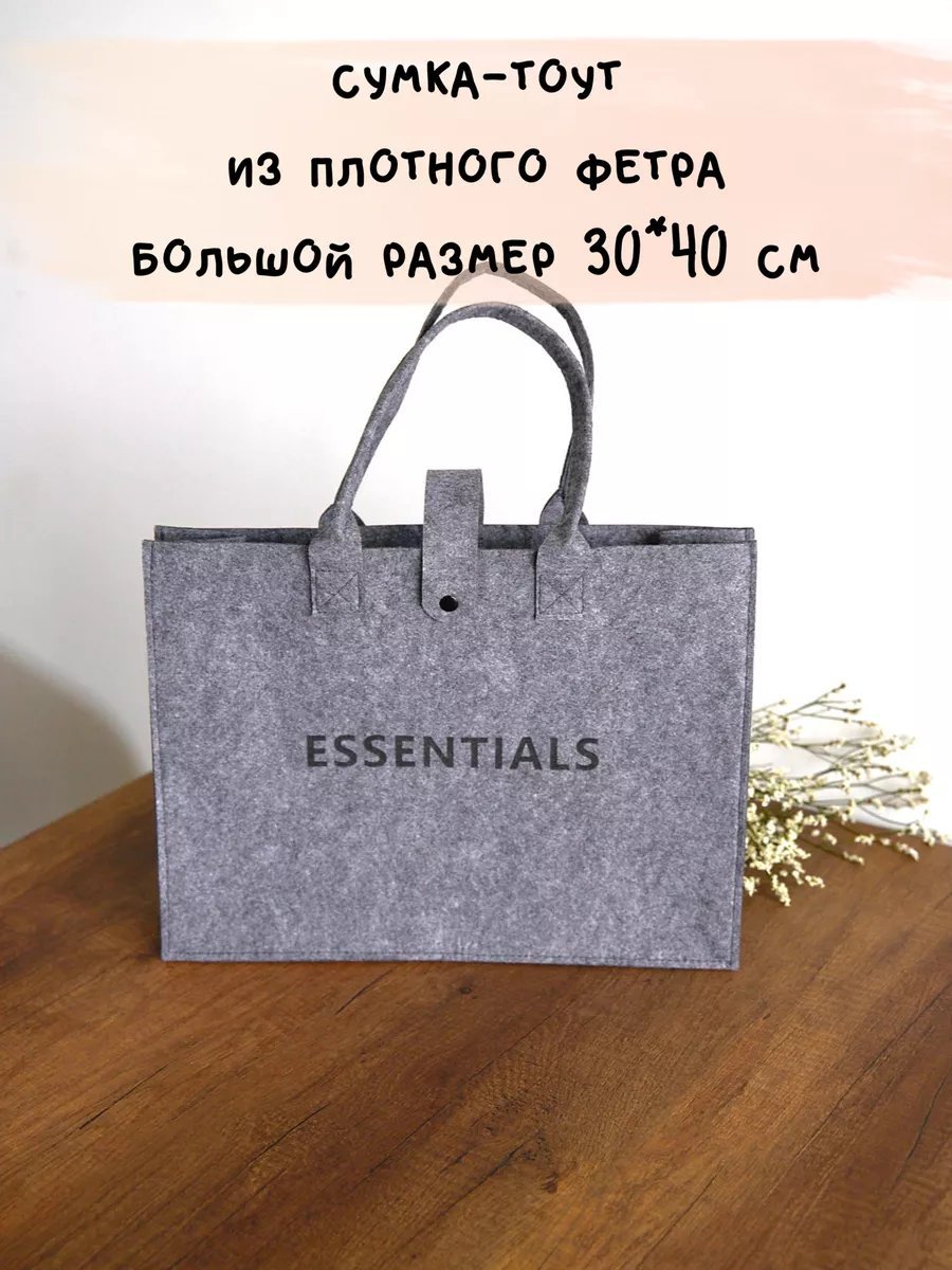 Мини-сумка PanettoneMall фетр серый купить,NaN