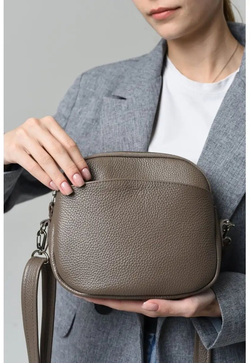 Сумка кросс-боди OMI bags натуральная кожа коричневый купить,NaN