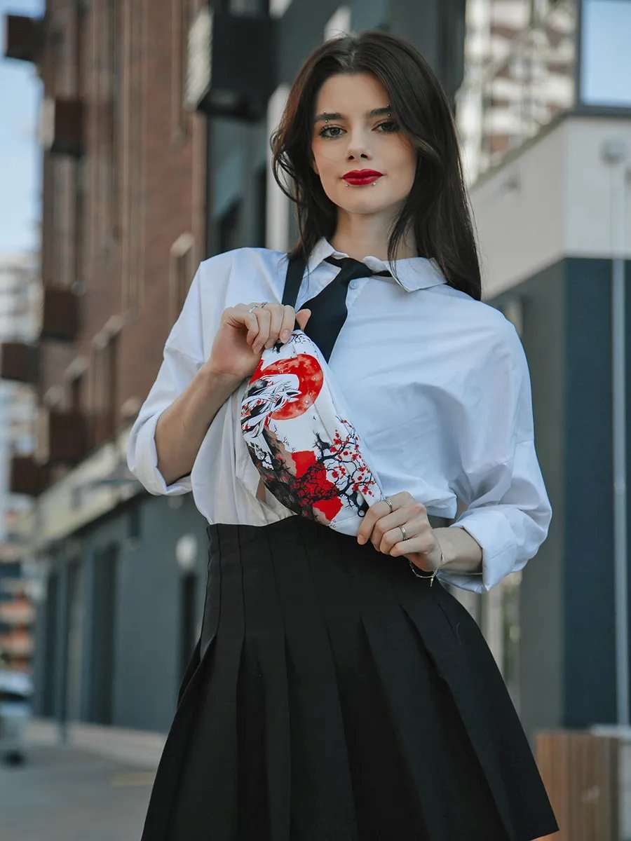 Сумка поясная НЕСТАНДАРТИКА оксфорд белый купить,NaN