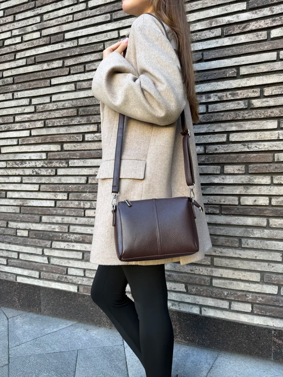 Сумка кросс-боди I Moda экокожа коричневый купить,NaN