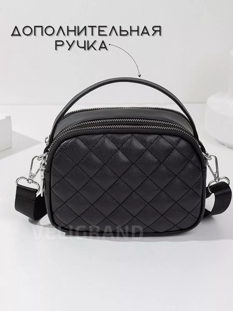 Сумка кросс-боди VELIGRAND экокожа черный купить,NaN