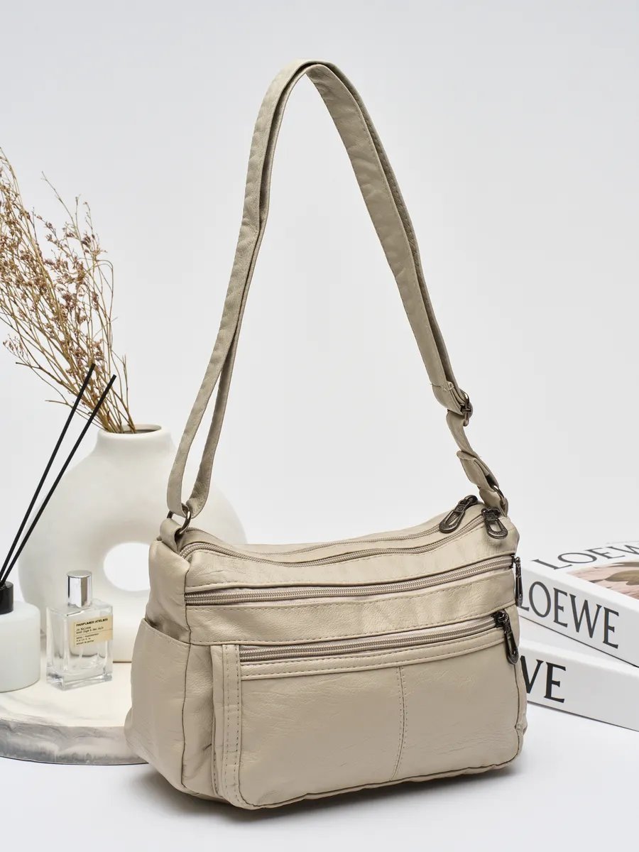 Сумка кросс-боди Lady bags экокожа бежевый купить,NaN