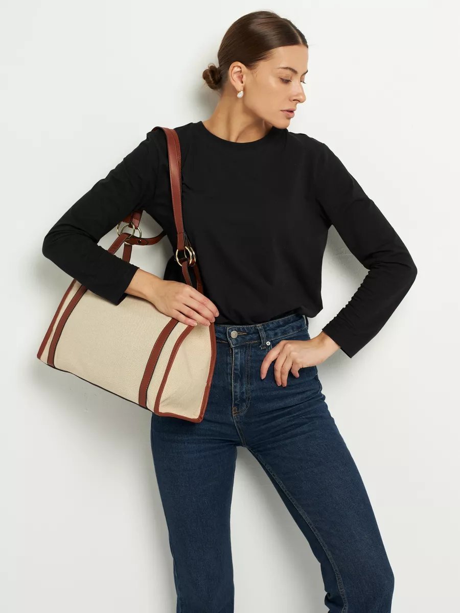 Мини-сумка SL'Bags экокожа коричневый купить,NaN