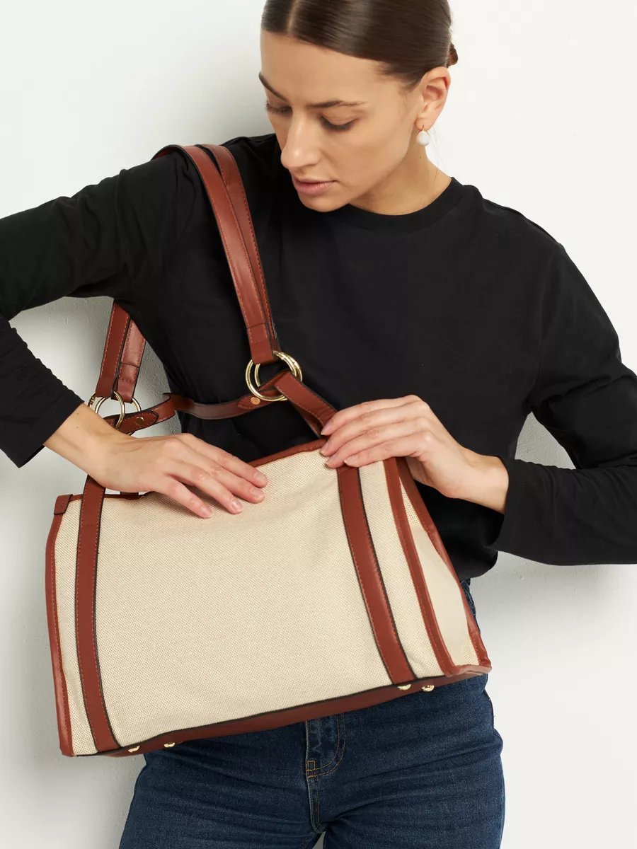 Мини-сумка SL'Bags экокожа коричневый купить,NaN