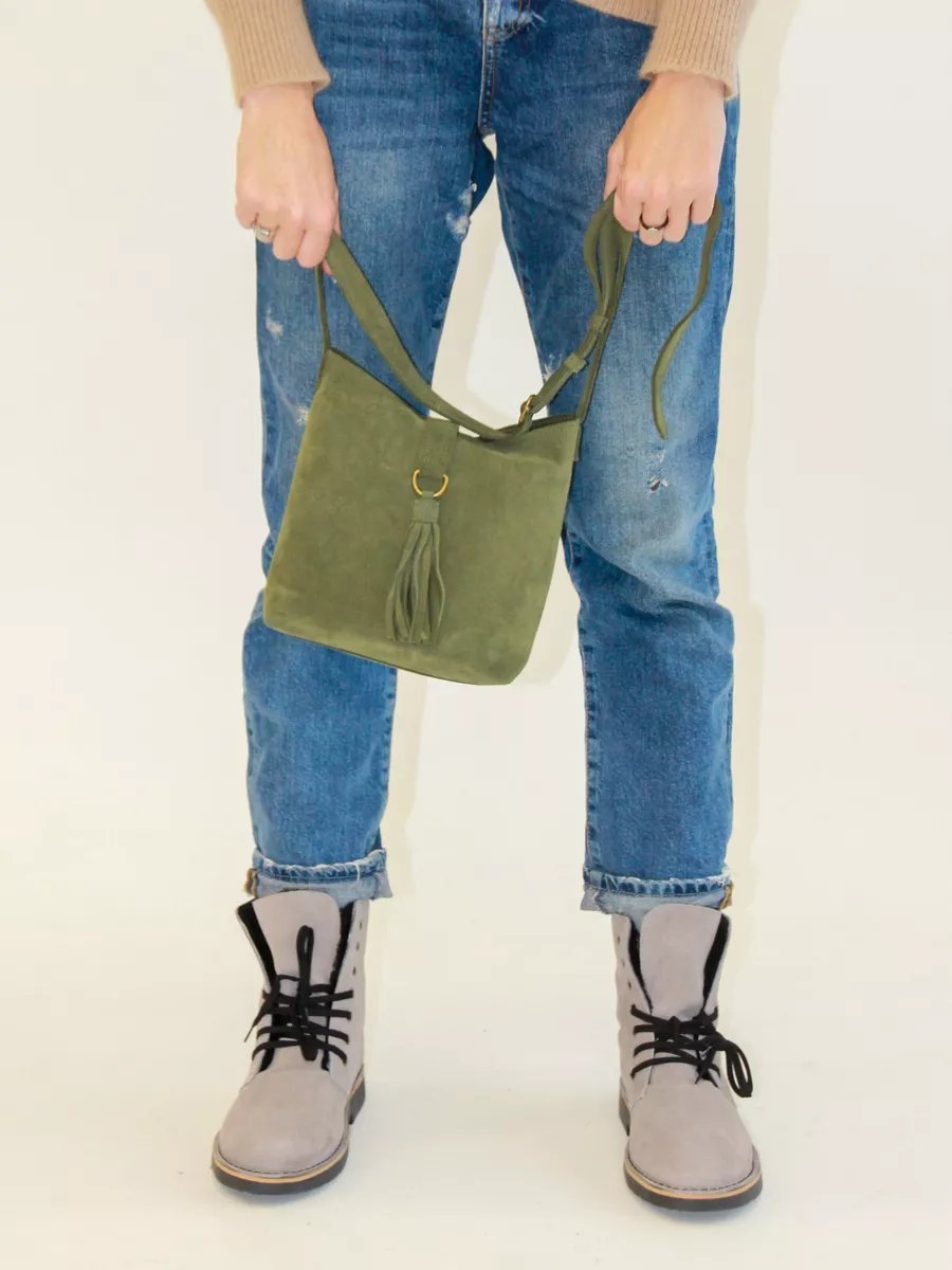 Сумка кросс-боди ZAPATOS натуральная кожа зеленый купить,NaN