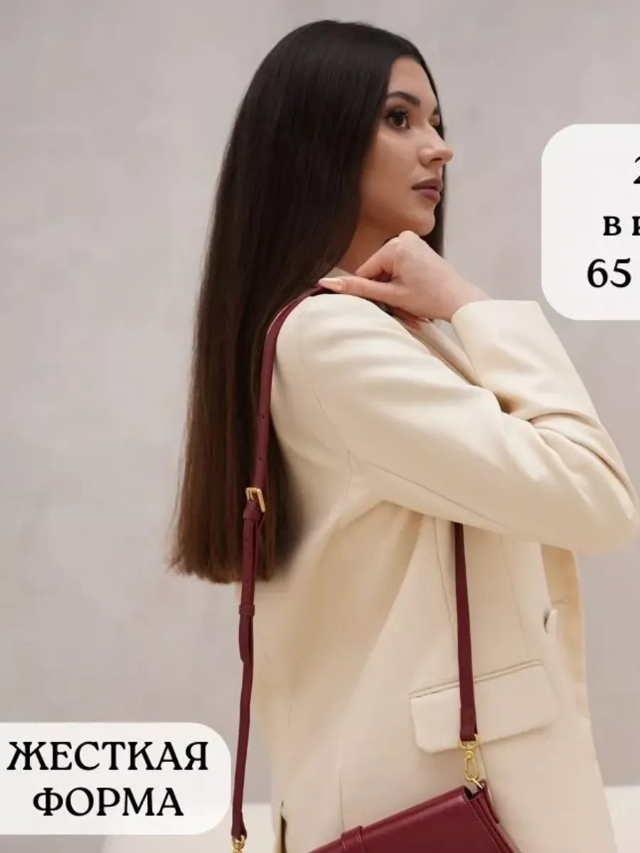 Сумка багет Carisma натуральная кожа красный купить,NaN