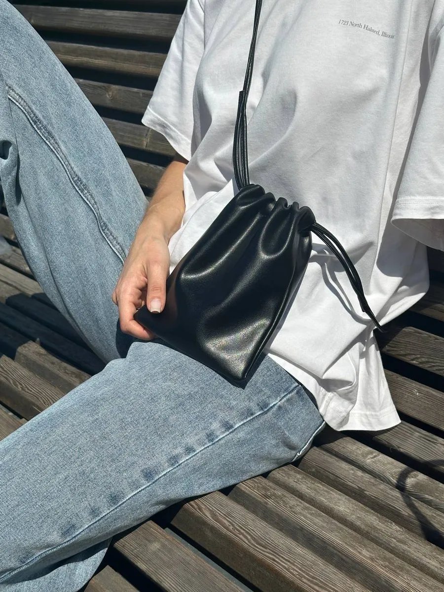 Сумка кросс-боди HYPEBAZAAR экокожа черный купить,NaN