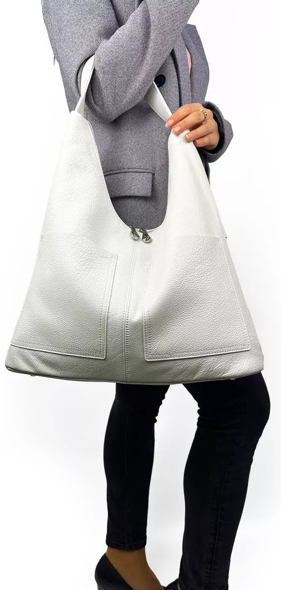 Сумка багет DIZIAK натуральная кожа белый купить,NaN