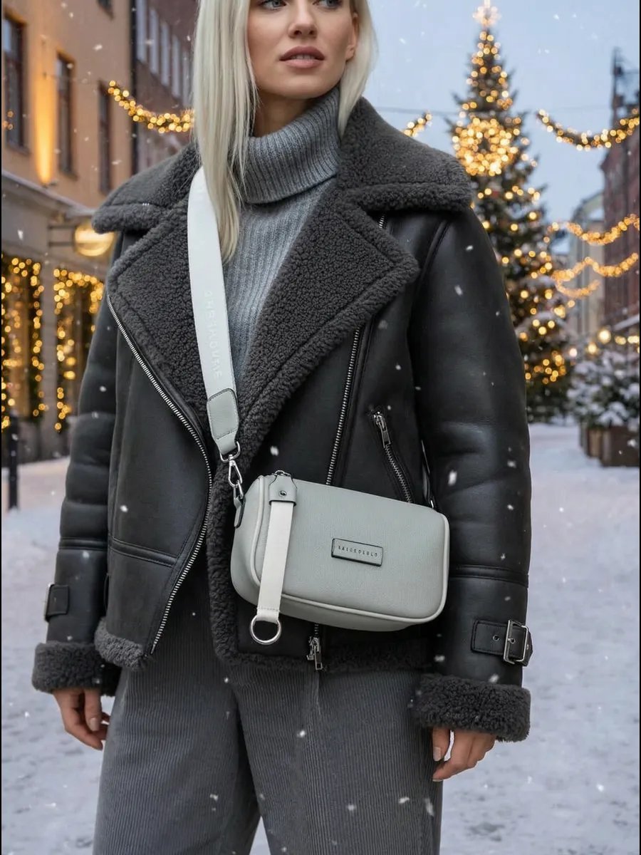 Сумка кросс-боди TOUCHBRAND экокожа серый купить,NaN