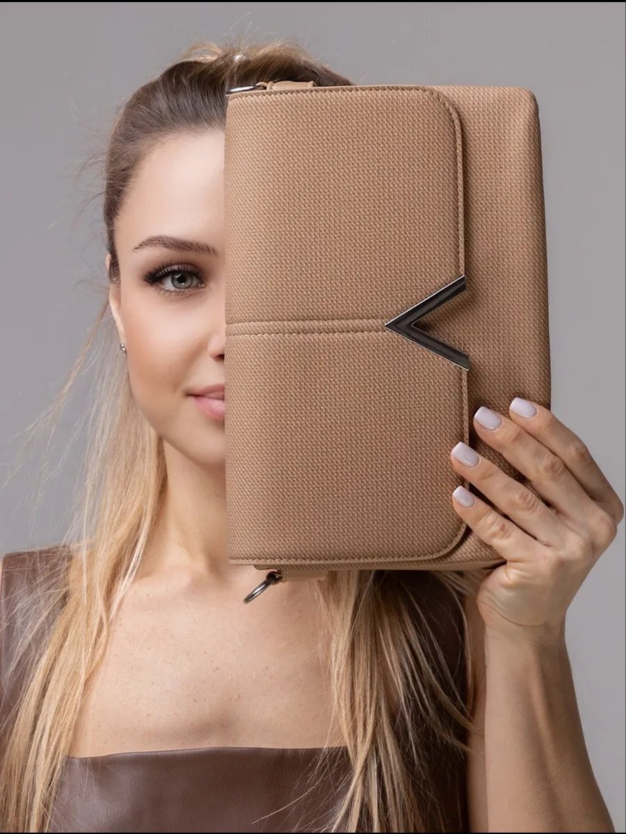 Сумка багет 5Sumok экокожа коричневый купить,NaN