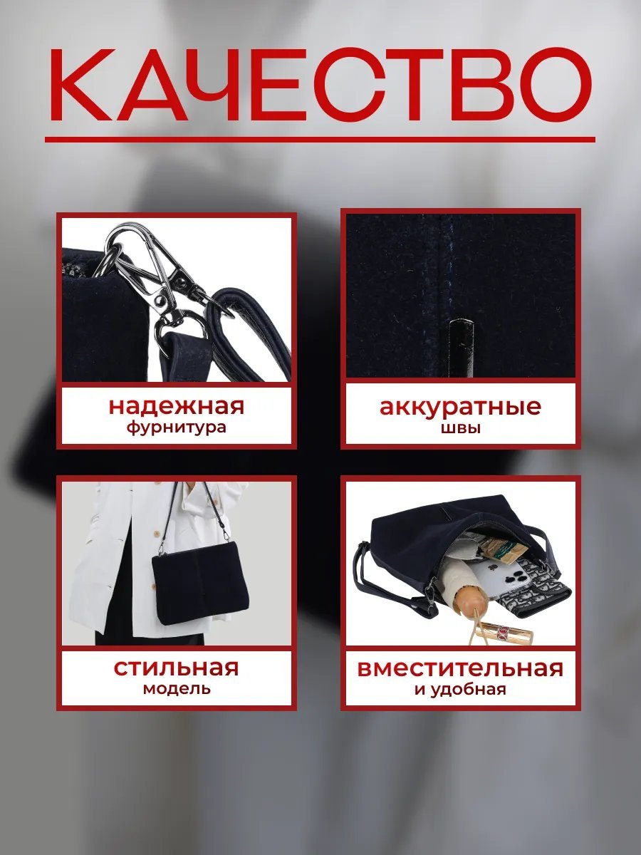 Сумка багет экокожа синий купить,NaN
