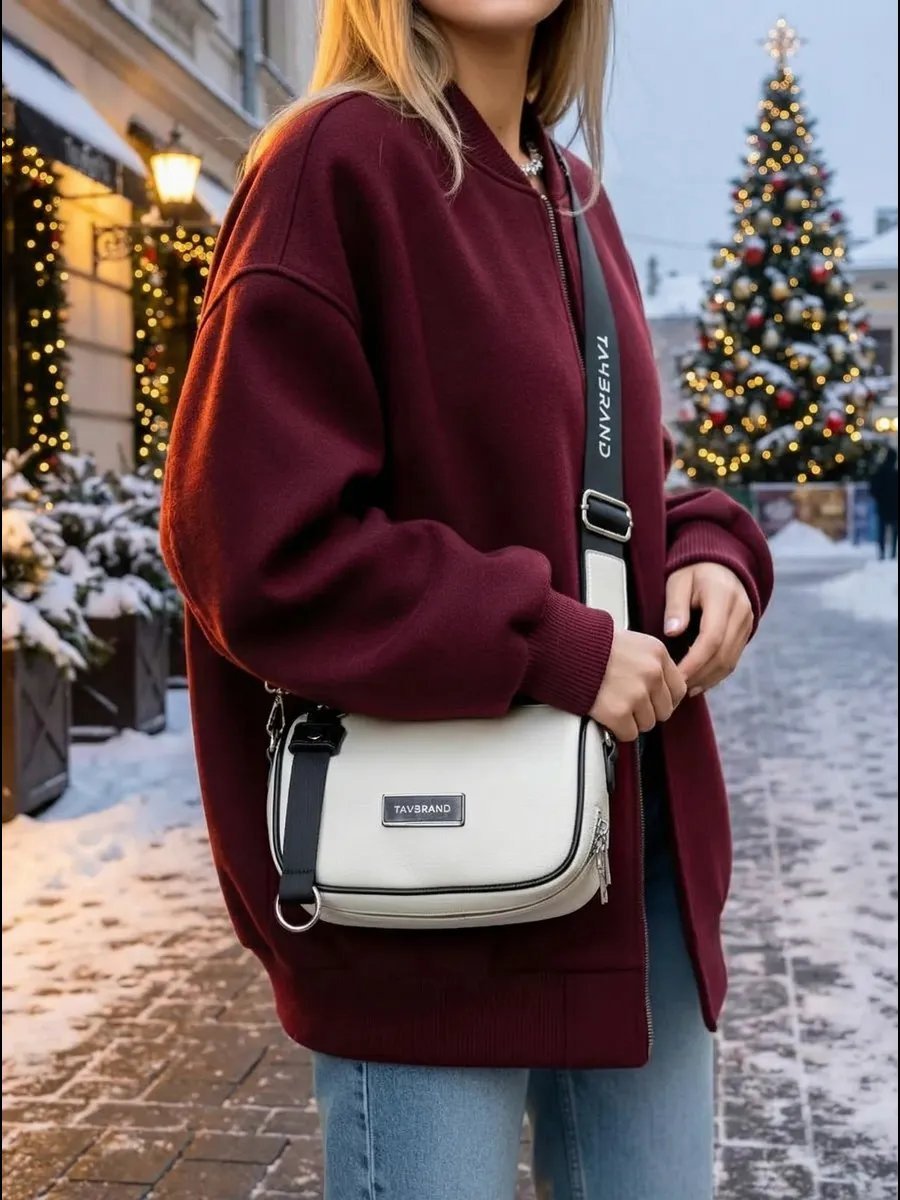 Сумка кросс-боди TOUCHBRAND экокожа белый купить,NaN