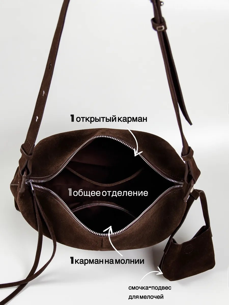 Сумка кросс-боди MALGIOLA натуральная кожа коричневый купить,NaN