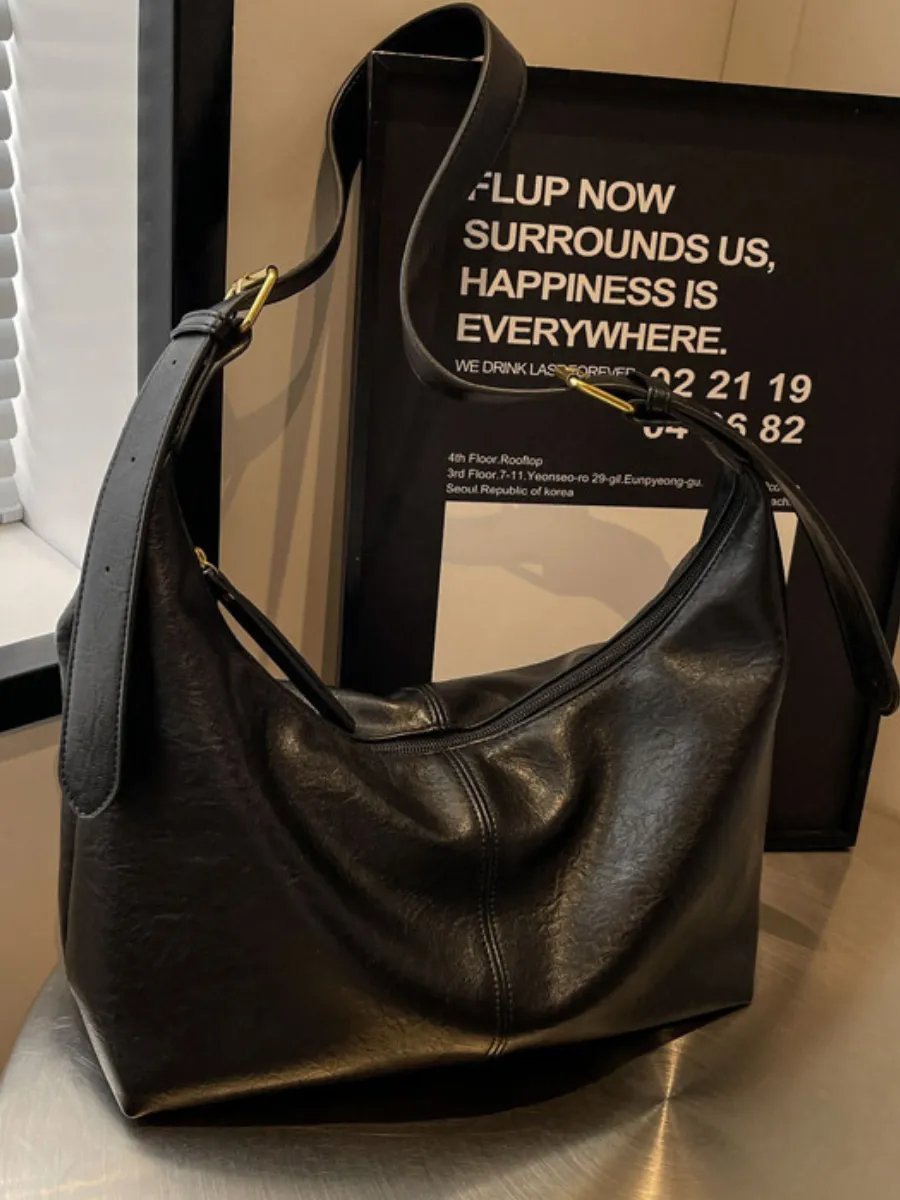 Сумка хобо LanaUrbanBag экокожа черный купить,NaN