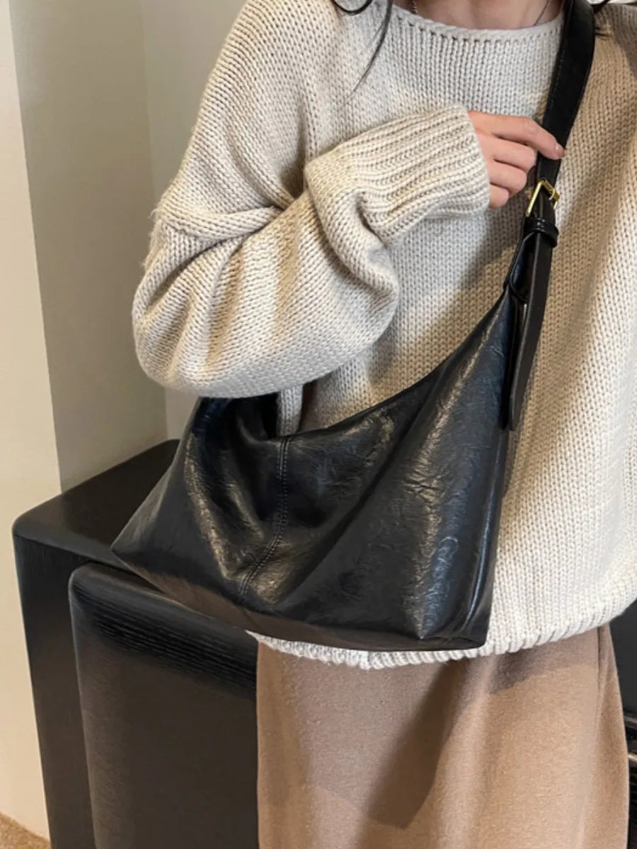 Сумка хобо LanaUrbanBag экокожа черный купить,NaN