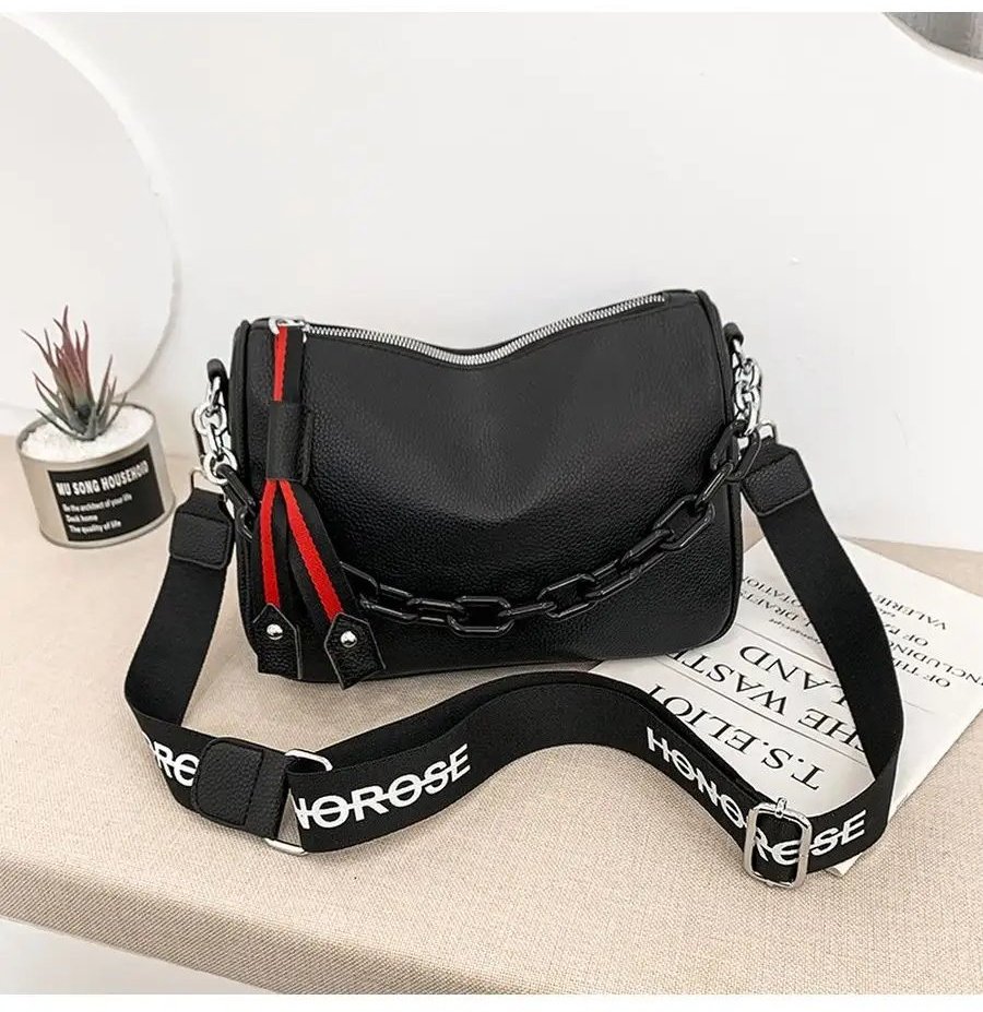 Сумка багет STLY&LEATHER натуральная кожа черный купить,NaN