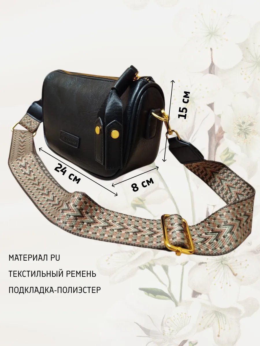 Сумка кросс-боди искусственная кожа черный купить,NaN