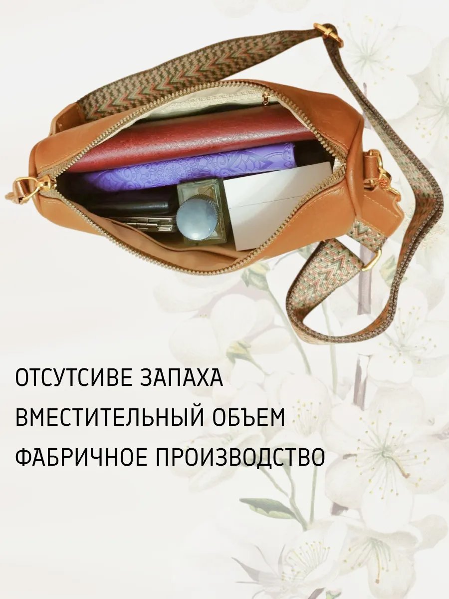 Сумка кросс-боди искусственная кожа коричневый купить,NaN