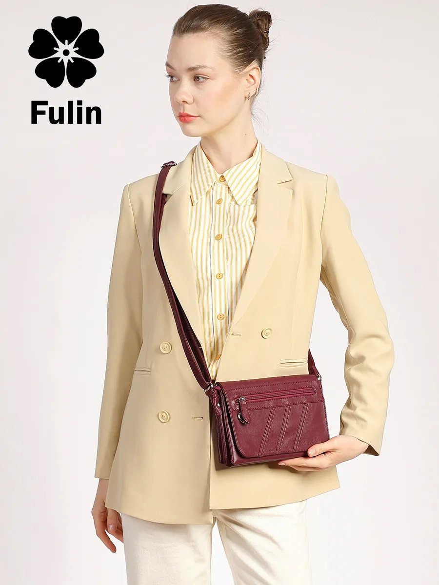 Сумка кросс-боди FULIN экокожа красный купить,NaN