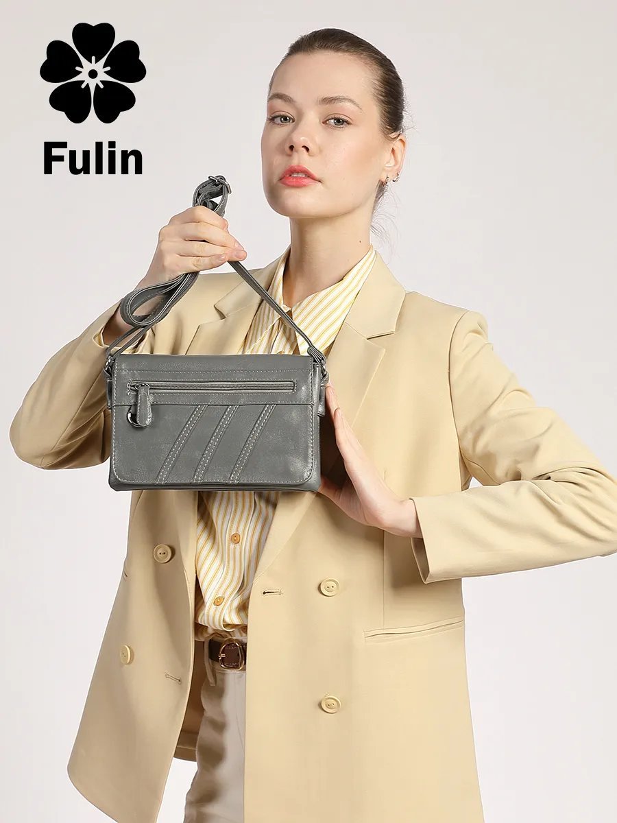 Сумка кросс-боди FULIN экокожа серый купить,NaN